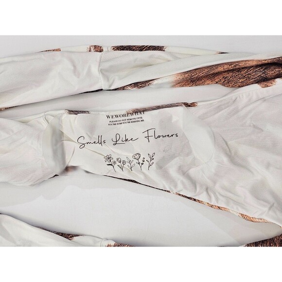 MDS Women's XS We Wore What Delilah Cowhide Flatlock Bikini Bottom High Cut V NW - Picture 6 of 6